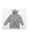 Kids Poncho Blanket Sleeves Fleece Nef-nef Homeware Sleeping Lion Gray