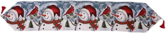 Läufer mit Schneemann