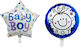 Set 2 Baloane Folie Albastru Stele 45buc