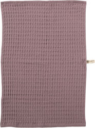Nef-Nef Homeware Wafflow 24 Ποτηρόπανο σε Μωβ Χρώμα 45x68cm