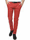 Men's Chinos Elastic Red Slim Fit