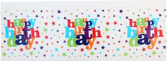 Rechteckige Party-Tischdecke Flippy Happy Birthday Collection 180 x 108 cm Pe Kunststoff Wasserdicht Mehrfarbig