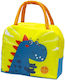 Schulische Isothermische Hand-Lunch-Tasche 2Es Gelb Dinosaurier 19 x 13 x 23cm