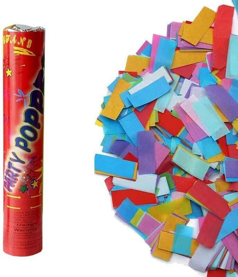 Konfetti-Röhre Flippy Party Pooper 40x5 Cm Buntes Papierkonfetti