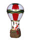 Luminat Decorativ Moș Crăciun Roșuς din Plastic 5x17x5cm.