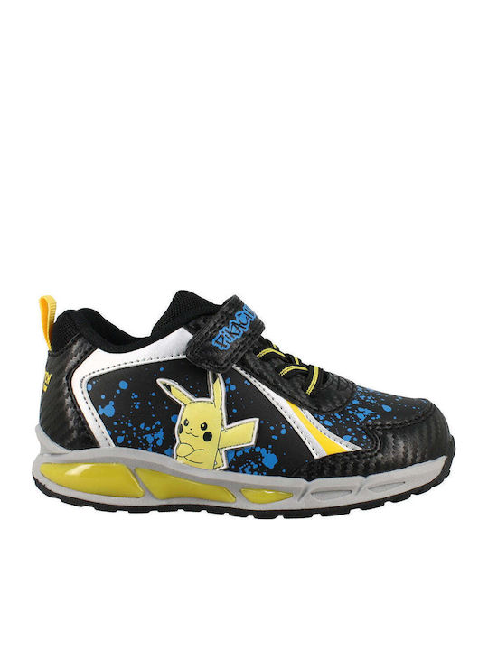 Παιδικά Sneakers με Φωτάκια Μαύρα
