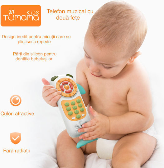 Tumama Kids Jucărie Telefon cu Muzică, Lumină și Sunete pentru 18++ Luni