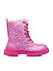Kids Boots with Laces Fuchsia