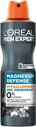 L'Oreal Paris Men Expert Magnesium Defence Αποσμητικό σε Spray 250ml