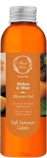 Fresh Line Melon & Mint Αφρόλουτρο σε Gel με Γλυκερίνη & Άρωμα Καρύδα 200ml