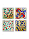 Hermia Untersetzer Stein Mehrfarbig 10x10cm 4Stück