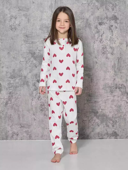 Love And Bra Kinder Schlafanzug Baumwoll Rot Love And Bra Kinder Schlafanzug Baumwoll Rot