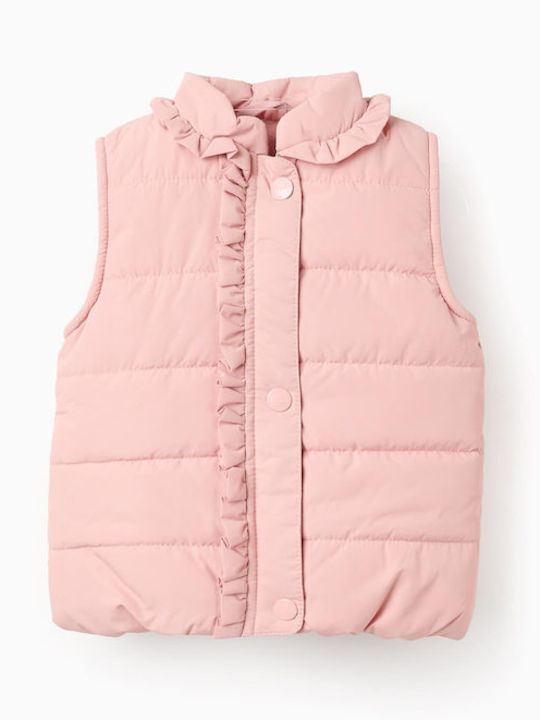 Kinder Freizeitjacke Ärmellos mit Futter Salmon