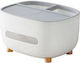 Organizator Cosmetice Cu Separatoare Gri 21x12x12cm