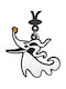 Disney Nightmare Before Christmas Zero Soft Touch Keychain