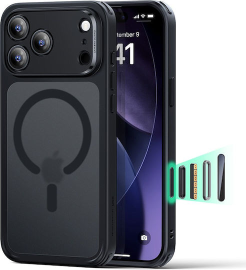 ESR Classic Hybrid Halolock Umschlag Rückseite Schwarz (iPhone 17 Pro Max)