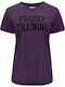 Women's Blouse Velvet Short Sleeve Purple
