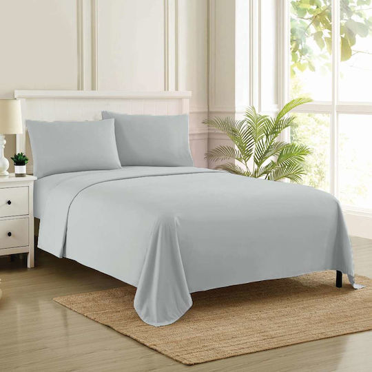 Espree Sheet Semi Double with Elastic 120x200+35cm. Light Grey