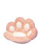 Decorative Pillow Flippy Cat Paw Pattern Plush Chair Sofa Floor 80 X 70 Cm Pink