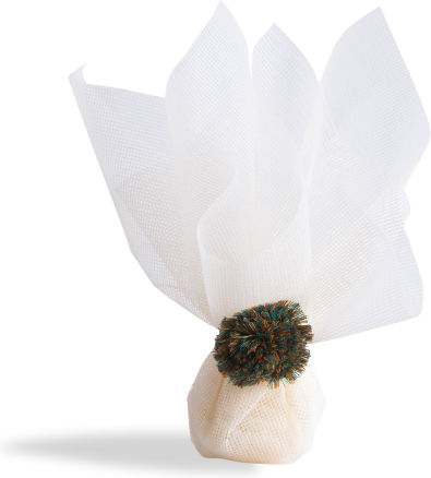 Beauty Home Fabric for Wedding Favors Turquoise 50pcs