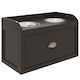 Pawhut Stainless Steel Food Bowl for Dog & Cat 2L 60x30x36cm