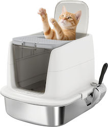 Pawhut Toilet Closed White Pawhut Toilet Closed White