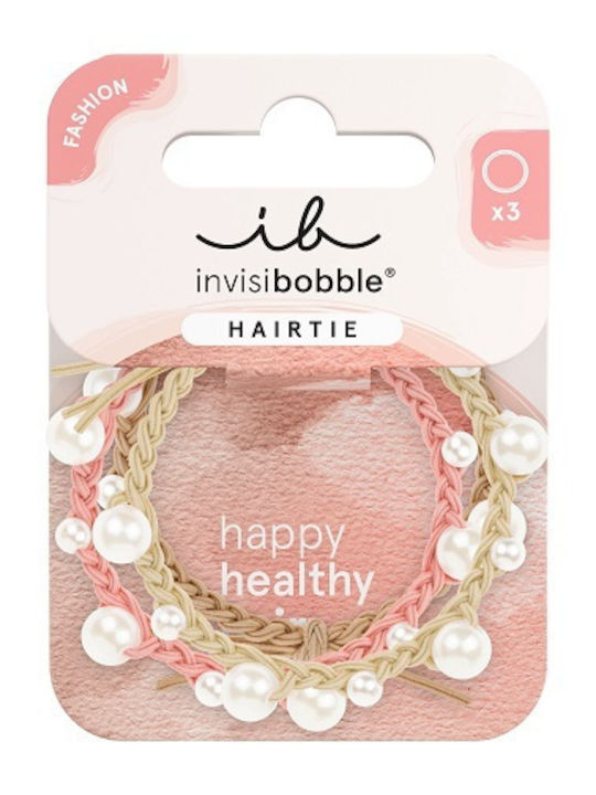 Invisibobble Princess Σετ Παιδικά Λαστιχάκια Ροζ 3τμχ