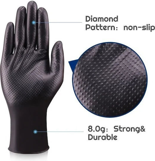 SD Glove Nitrile Examination Gloves Powder Free Black 50pcs