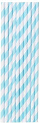 Set 25 Straws Flippy Paper 20 Cm Striped Design...