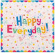 Set 20 Paper Napkins Flippy 33 X 33 Cm Happy Everyday Design Multicolor