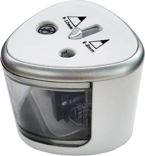 Ascuțitor Electric 2 Găuri Flippy Gri 4 X Baterii Aa Nu Sunt Incluse 7.5 X 7.5 X 7.5 Cm Gri