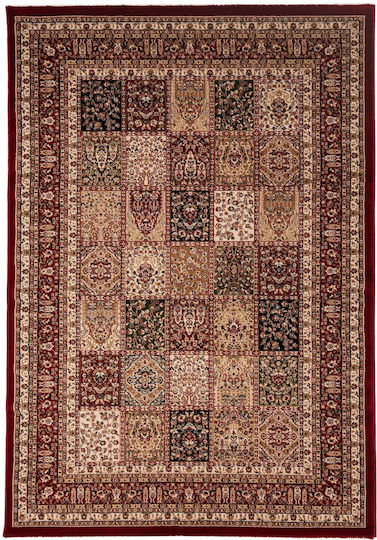 Royal Carpet Teheran 5093 Synthetisch,Polyester/Cotton/Leather Red, Bordeaux