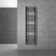 LuxeBath Electric Towel Rail 1200W 140x30cm Black