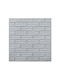 Set 10 Wandsticker Flippy Selbstklebend 70 X 77 Cm 3,5 Mm Dicke 5,3 Qm Abdeckung PVC Ziegelmuster Grau