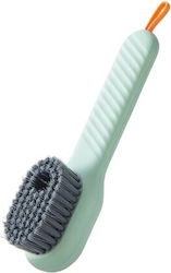 Shoe Cleaning Brush Detergent Container Flippy Multifunctional Brush Shoes Laundry Soft Bristles Non-damaging 17.3 X 4.5 X 6 Cm Green Color