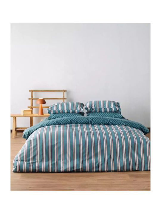 Kentia Duvet Cover Set Cotton Queen with 2 Pillowcases 225x245 Versus Dama 33