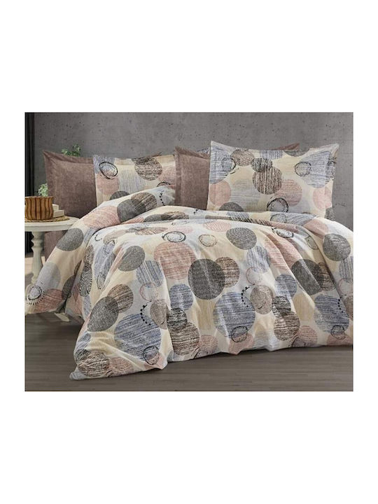 MayHome Bettbezug-Set Einzelbett mit Kissenbezug 160x240 Geometric