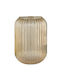 Vase Line 329sbl1101 10x20x10cm Gold Aberto Design Glas