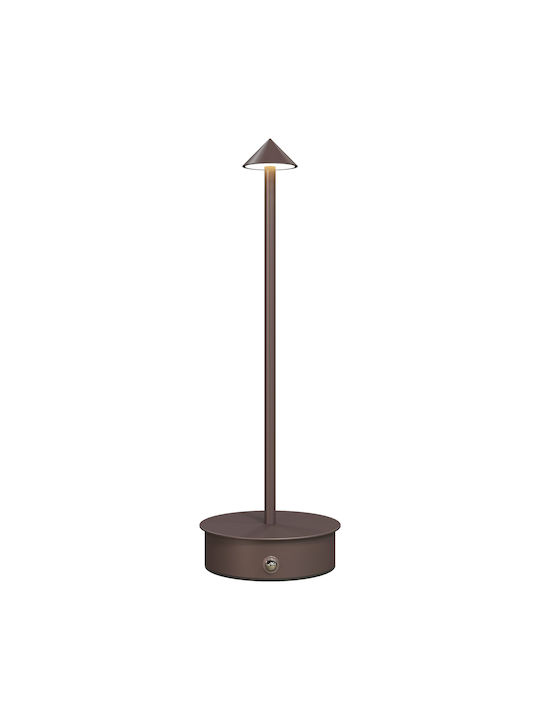 HomCom Dekorative Lampe Braun