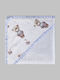 Down Town Home Baby Hooded Towel with Hood Off White 75x75cm