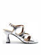 Leather Sandals Silver