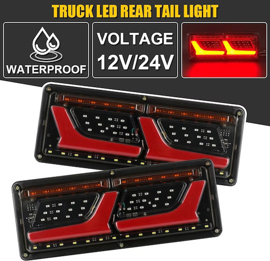 Σετ Φώτα Τρέιλερ LED με Βίδες 12V 2τμχ