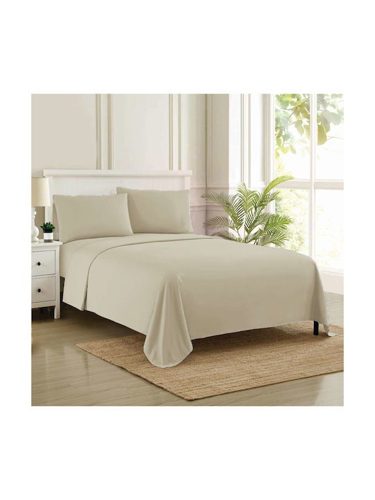 Espree Solid Σετ Μαξιλαροθήκες Mocca 52x72εκ.