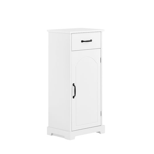 SoBuy Badezimmerschrank B42xT30xH93cm Weiß
