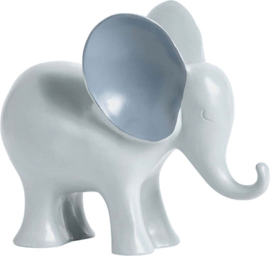Decorative Tabletop Elephant 371ctf1301 26x11x23cm Grey Aberto Design Polyester