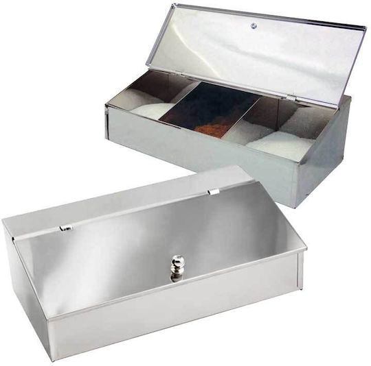 GTSA Coffee Box Inox 3 Seats L29xW17xH9cm