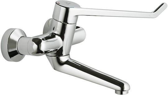 Μπαταρία Νιπτήρα Τοίχου Ideal Standard Ceraplus B8315aa Ασημί Χρωμέ Γυαλιστερό