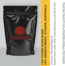 Two Stones Coffee Roasters Cafea Espresso Single Origin Arabica Divine Blend Boabe 250g