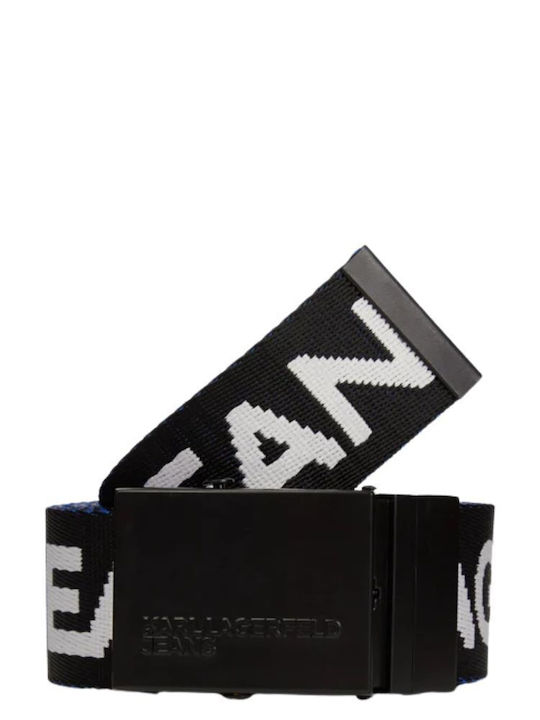 Men's Belt Webbing Belt Double Sided Black