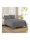 Espree Bettbezug Übergröße 230x240 Dark Grey